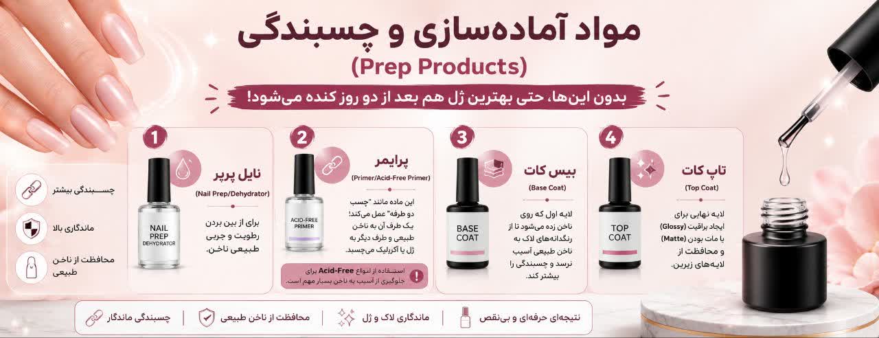 مواد آماده‌سازی و چسبندگی (Prep Products)
